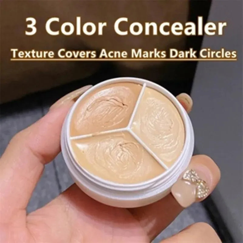 MAFFICK 3-Color Concealer – Hide Blemishes & Dark Circles Fast
