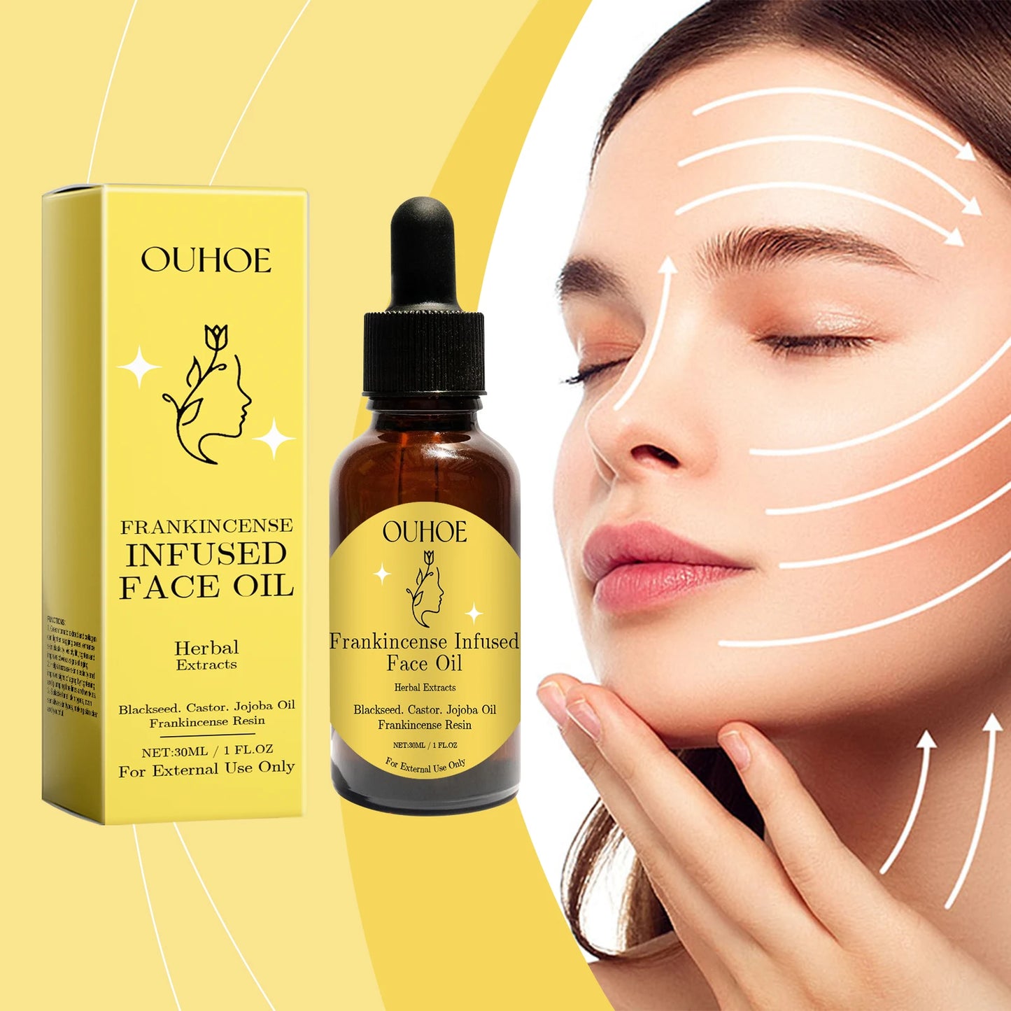 Ouhoe Frankincense Face Oil – Anti-Aging & Hydrating Care