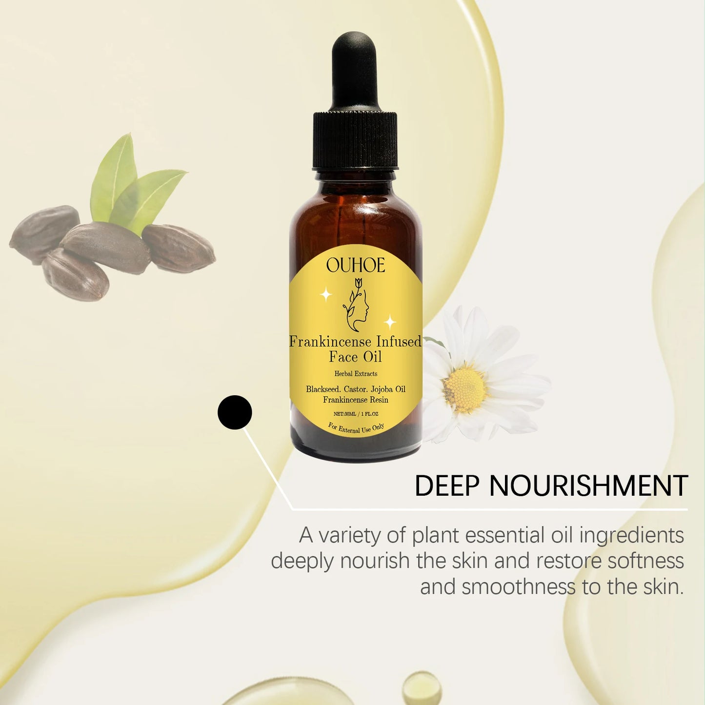 Ouhoe Frankincense Face Oil – Anti-Aging & Hydrating Care