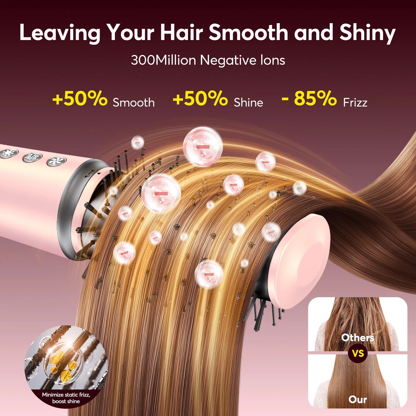BOPCAL Dual-Voltage 5-in-1 Hair Dryer | Smooth, Shine & Style Anywhere