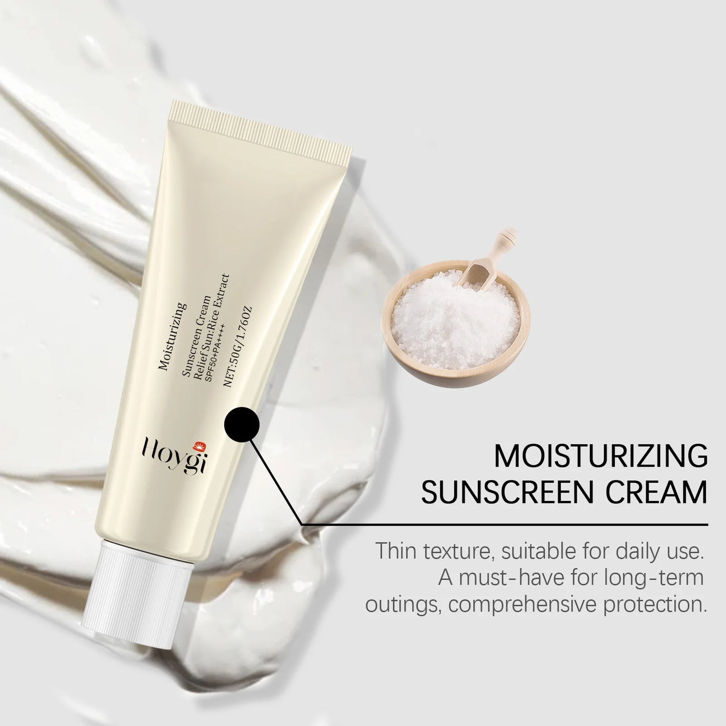 Hoygi SPF50+ Face Sunscreen – Daily UV Protection Cream