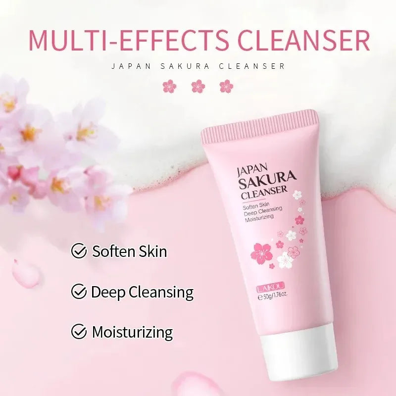 LAIKOU Sakura Face Wash – Gentle Cleanser for Clear Skin