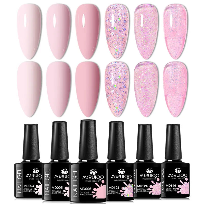 MSRUIOO Gel Nail Polish Set – Vibrant, Eco-Friendly, Easy to Apply