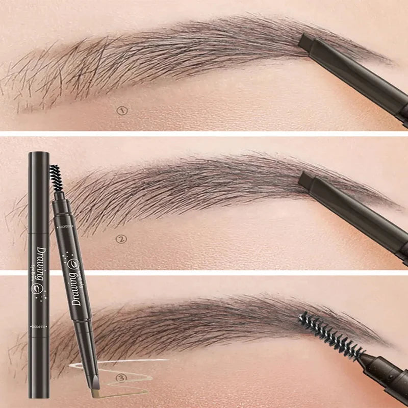 Waterproof Double Head Eyebrow Pencil – Natural, Long-Lasting
