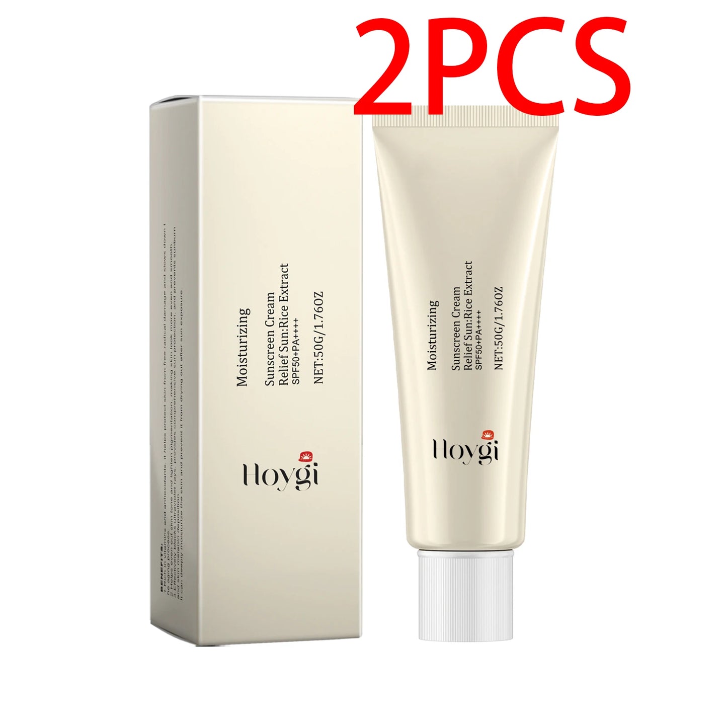 Hoygi SPF50+ Face Sunscreen – Daily UV Protection Cream