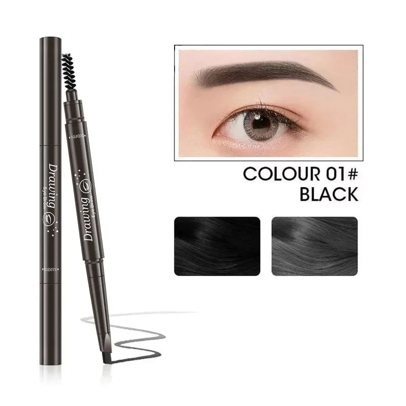 Waterproof Double Head Eyebrow Pencil – Natural, Long-Lasting