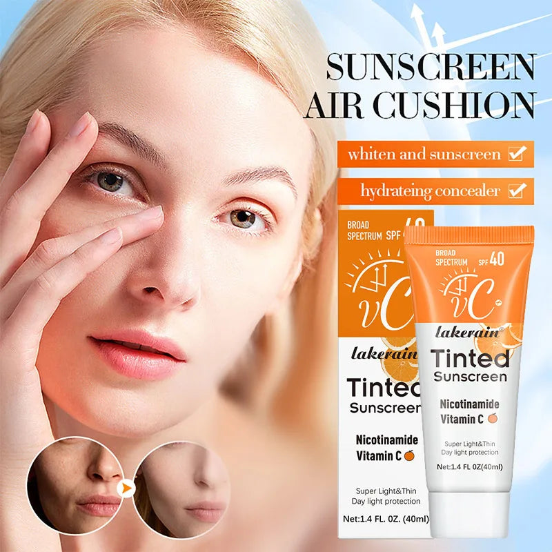 Vitamin C Tinted Mineral Sunscreen SPF 40 for Glowing Skin