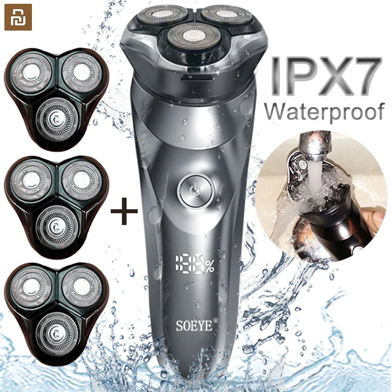SOEYE BS002 Electric Shaver – Smart, Waterproof & Fast-Charging Razor