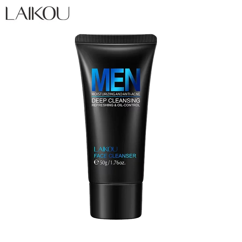LAIKOU Men Face Wash – Moisturize, Control Oil & Remove Blackheads