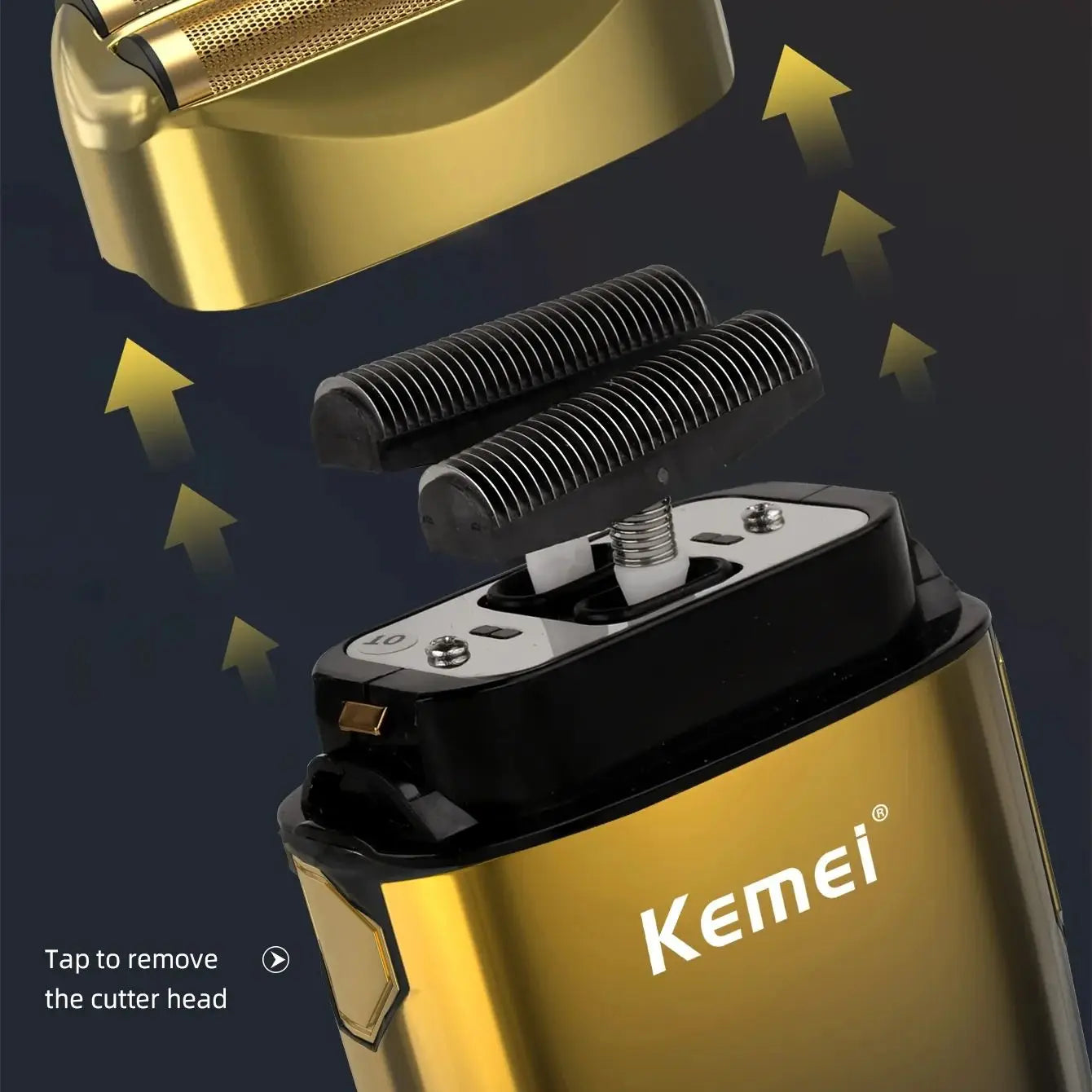 Rechargeable Kemei KM-TX10 Trimmer for Beard, Mustache & Hair