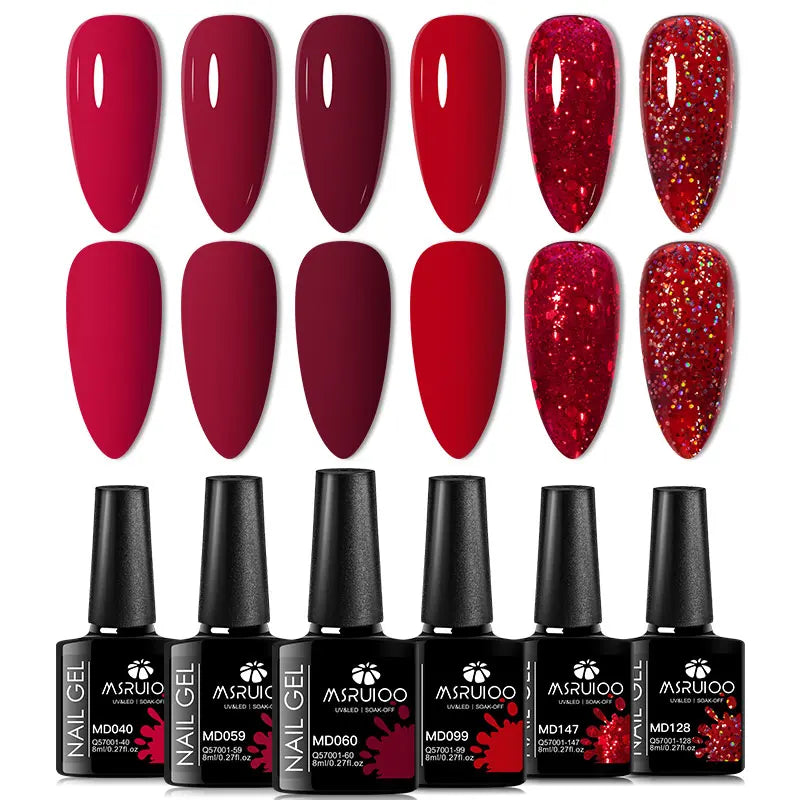 MSRUIOO Gel Nail Polish Set – Vibrant, Eco-Friendly, Easy to Apply