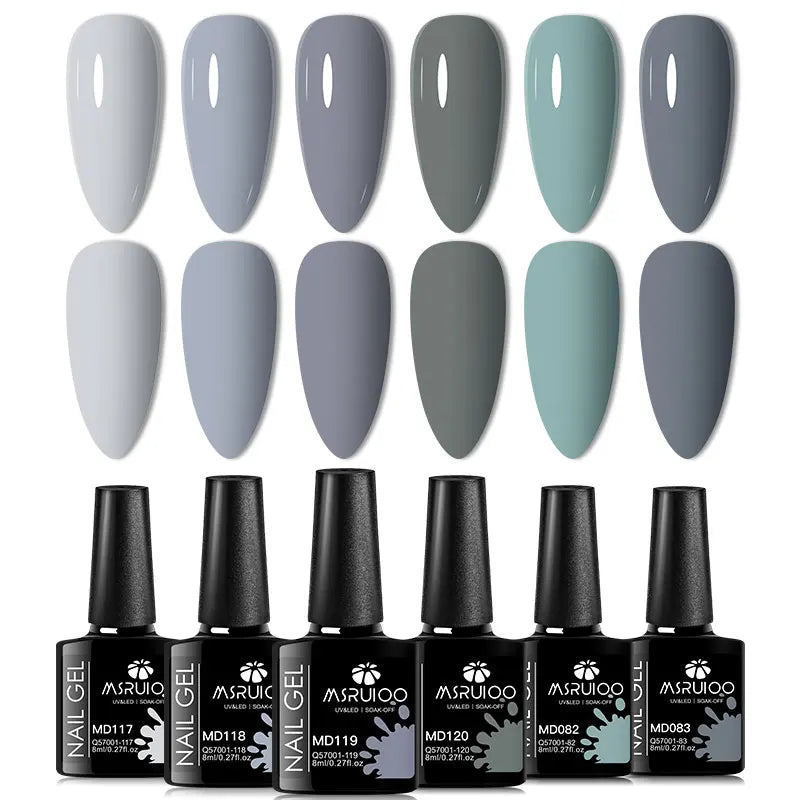 MSRUIOO Gel Nail Polish Set – Vibrant, Eco-Friendly, Easy to Apply