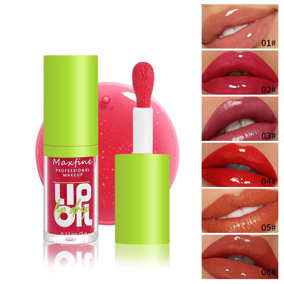 MAXFINE Lip Gloss – Moisturizing, Glossy Lips All Day