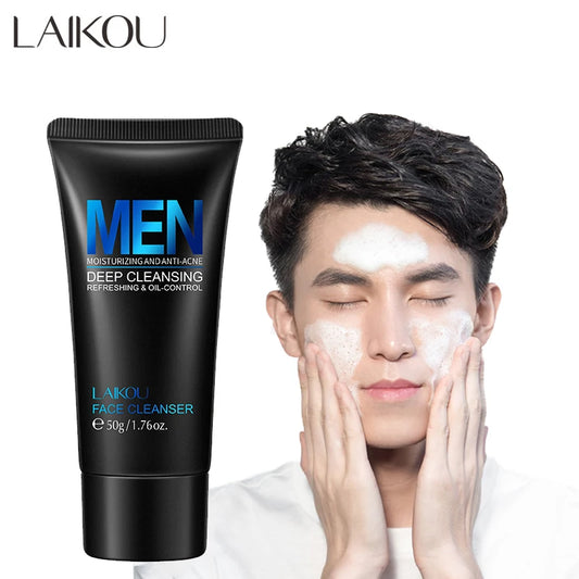 LAIKOU Men Face Wash – Moisturize, Control Oil & Remove Blackheads