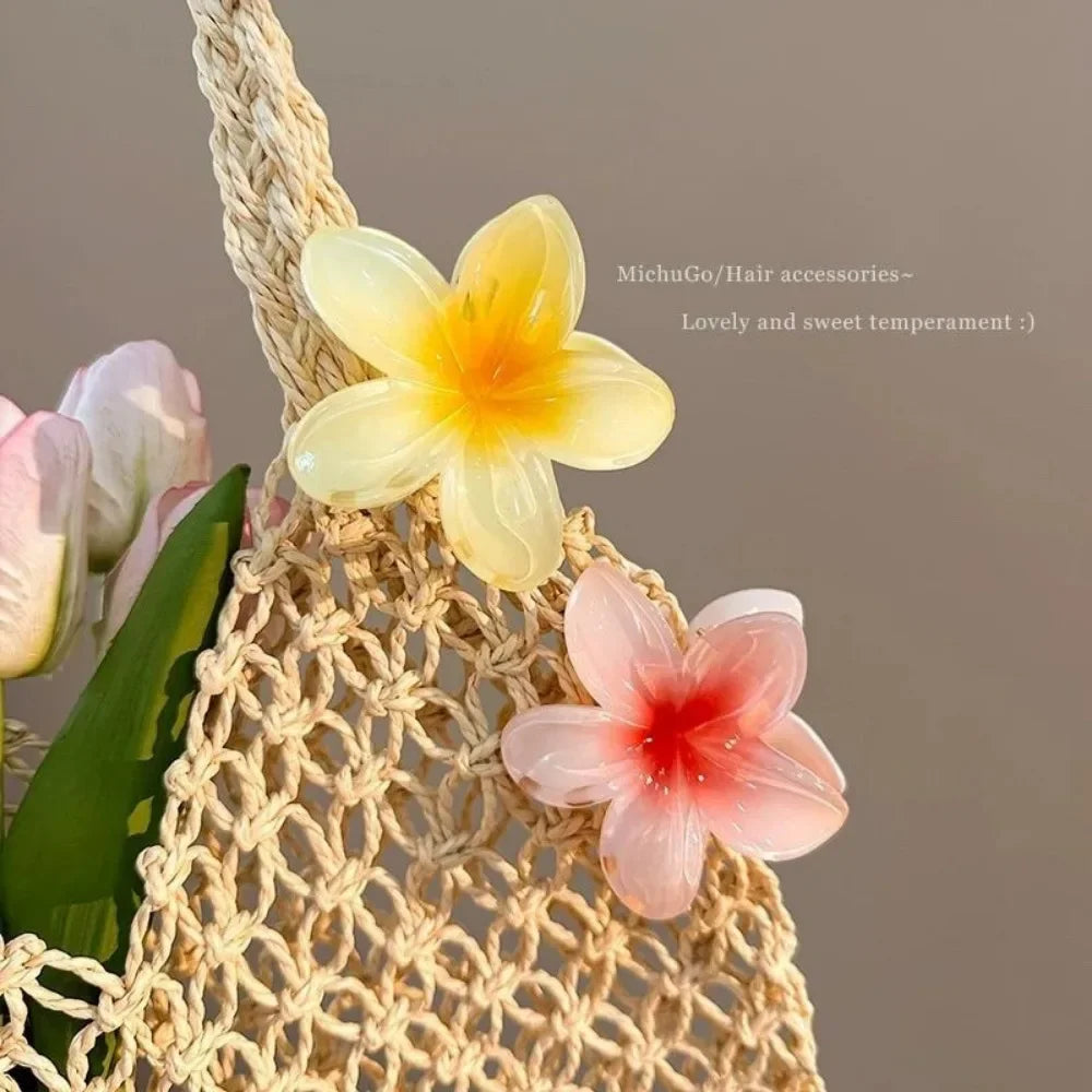 Vibrant Multicolor Flower Hair Accessories Set