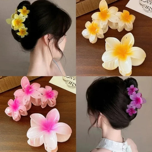Vibrant Multicolor Flower Hair Accessories Set
