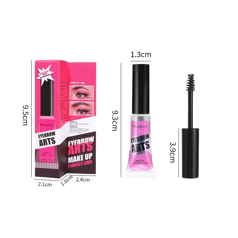MAXFINE Clear Eyebrow Mascara – Long-Lasting, Waterproof Brows