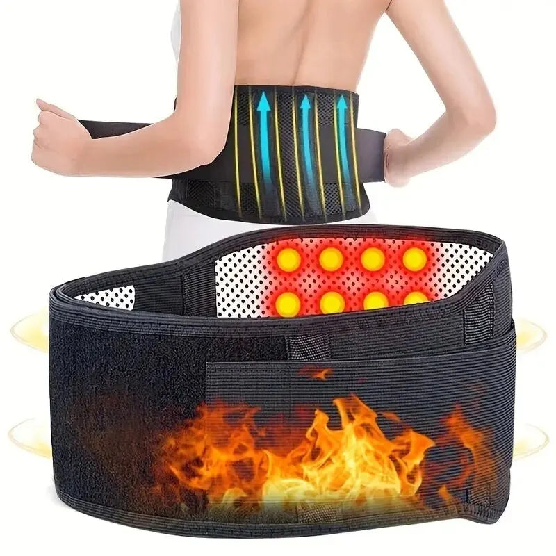 Magnetic Therapy Back & Waist Belt – Adjustable Heat for Pain Relief