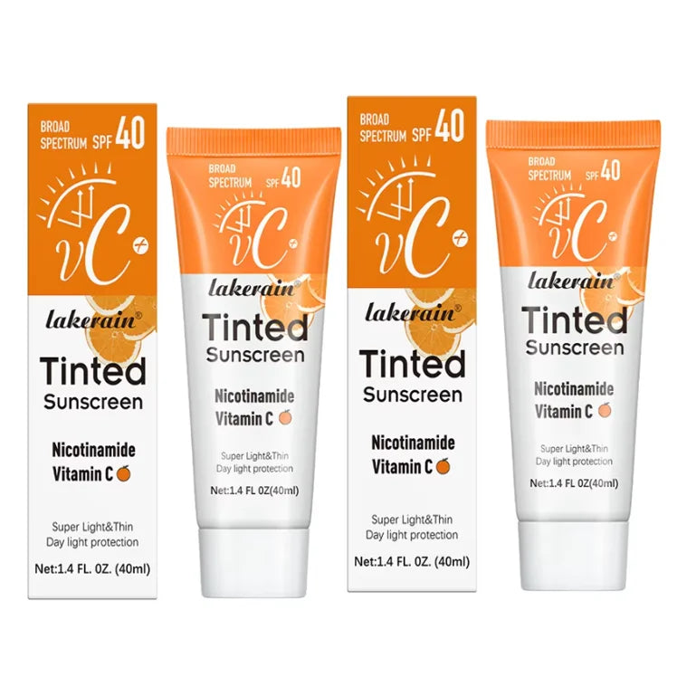 Vitamin C Tinted Mineral Sunscreen SPF 40 for Glowing Skin