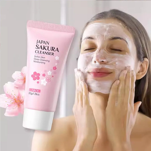 LAIKOU Sakura Face Wash – Gentle Cleanser for Clear Skin