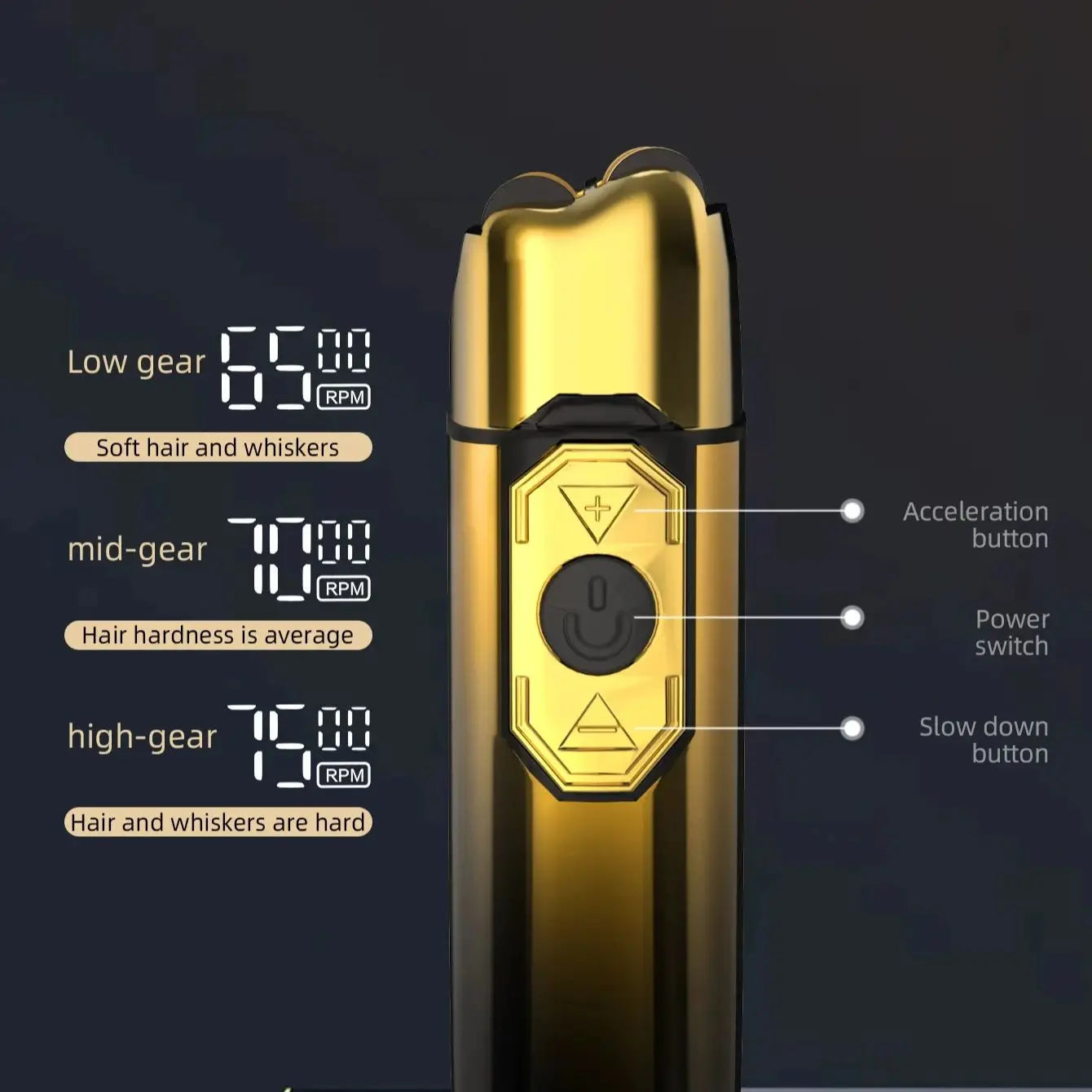Rechargeable Kemei KM-TX10 Trimmer for Beard, Mustache & Hair