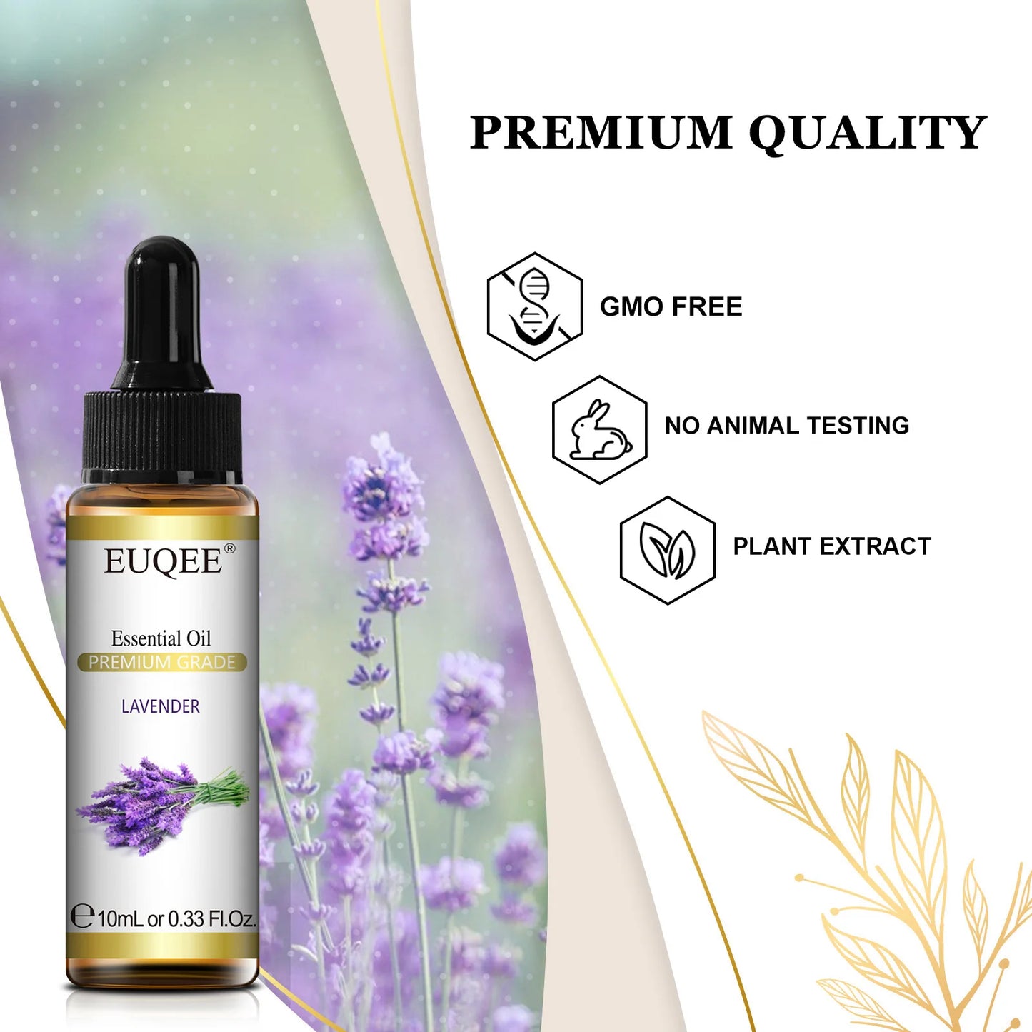 Relax & Refresh with EUQEE 100% Pure Plant Essential Oils 10ml