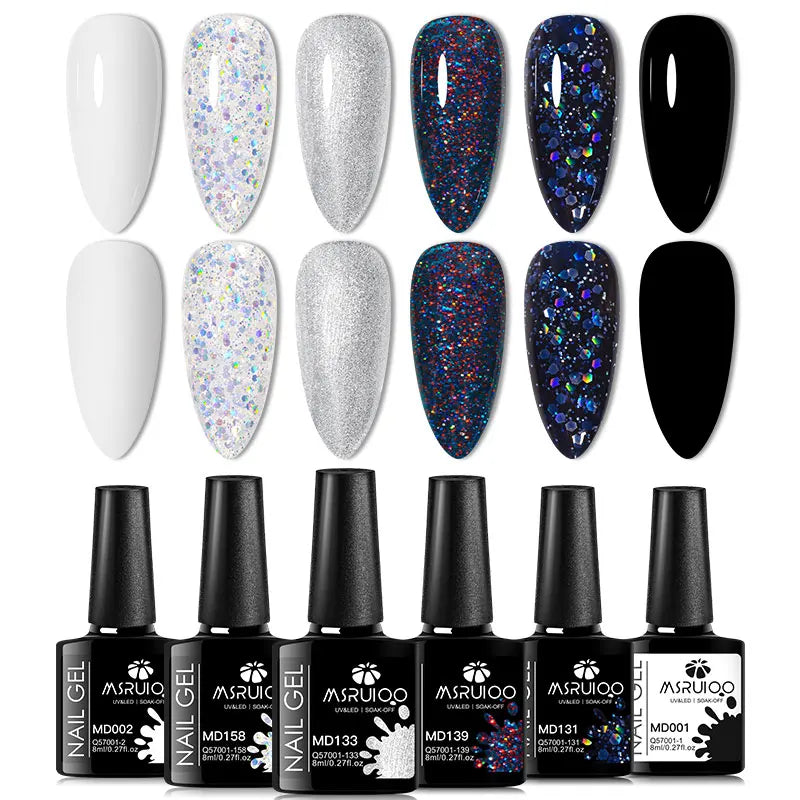 MSRUIOO Gel Nail Polish Set – Vibrant, Eco-Friendly, Easy to Apply