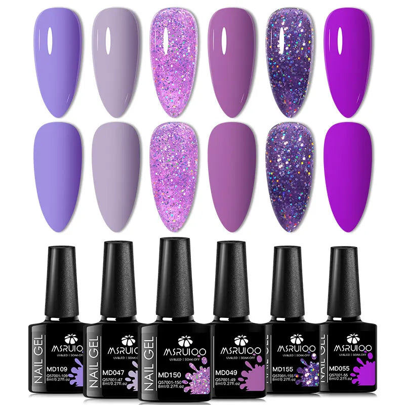 MSRUIOO Gel Nail Polish Set – Vibrant, Eco-Friendly, Easy to Apply