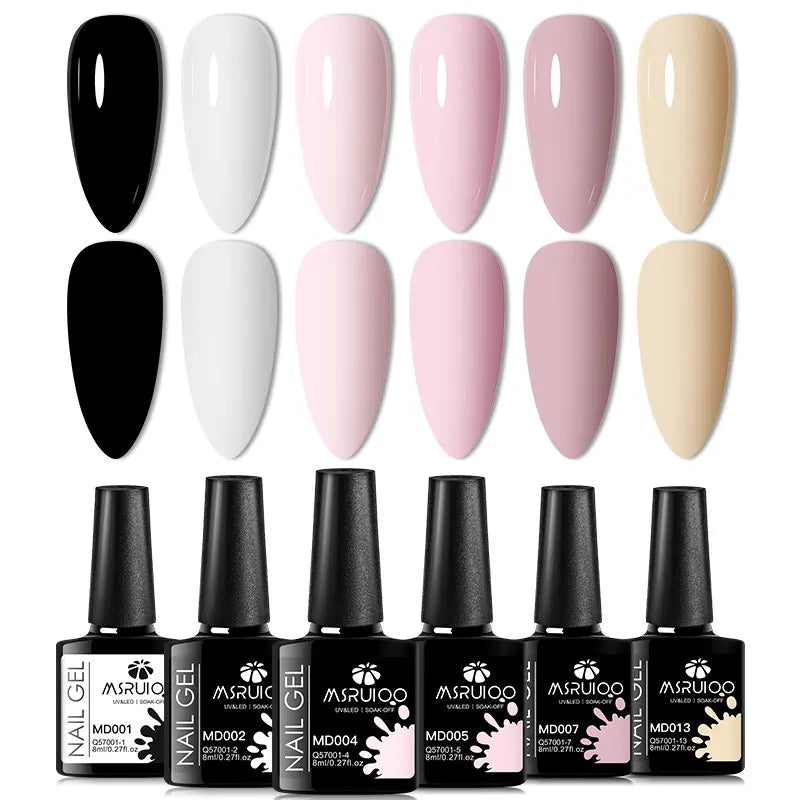 MSRUIOO Gel Nail Polish Set – Vibrant, Eco-Friendly, Easy to Apply