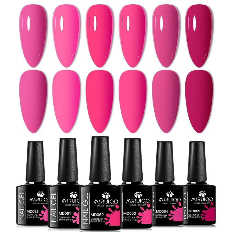 MSRUIOO Gel Nail Polish Set – Vibrant, Eco-Friendly, Easy to Apply