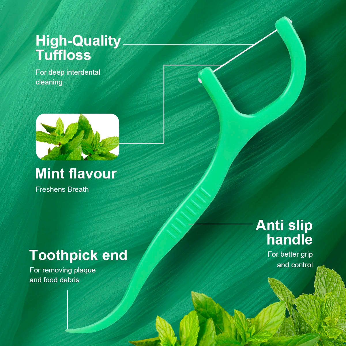 Easy Mint Dental Flosser – Fast, Safe, Fresh Oral Care