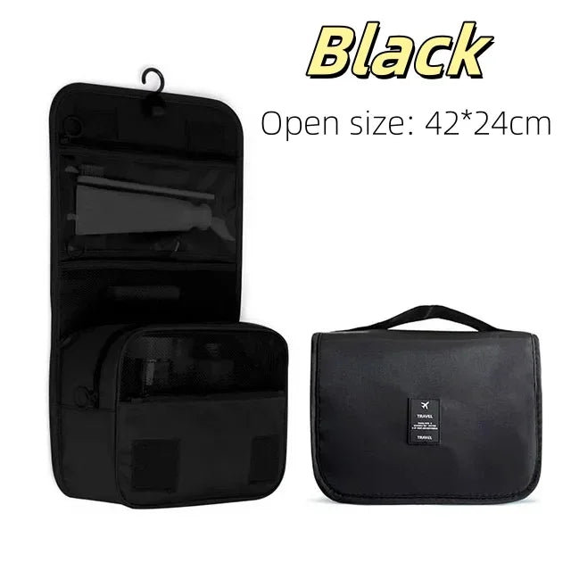Travel Makeup Bag with Hooks – Waterproof, Lightweight & Stylish
