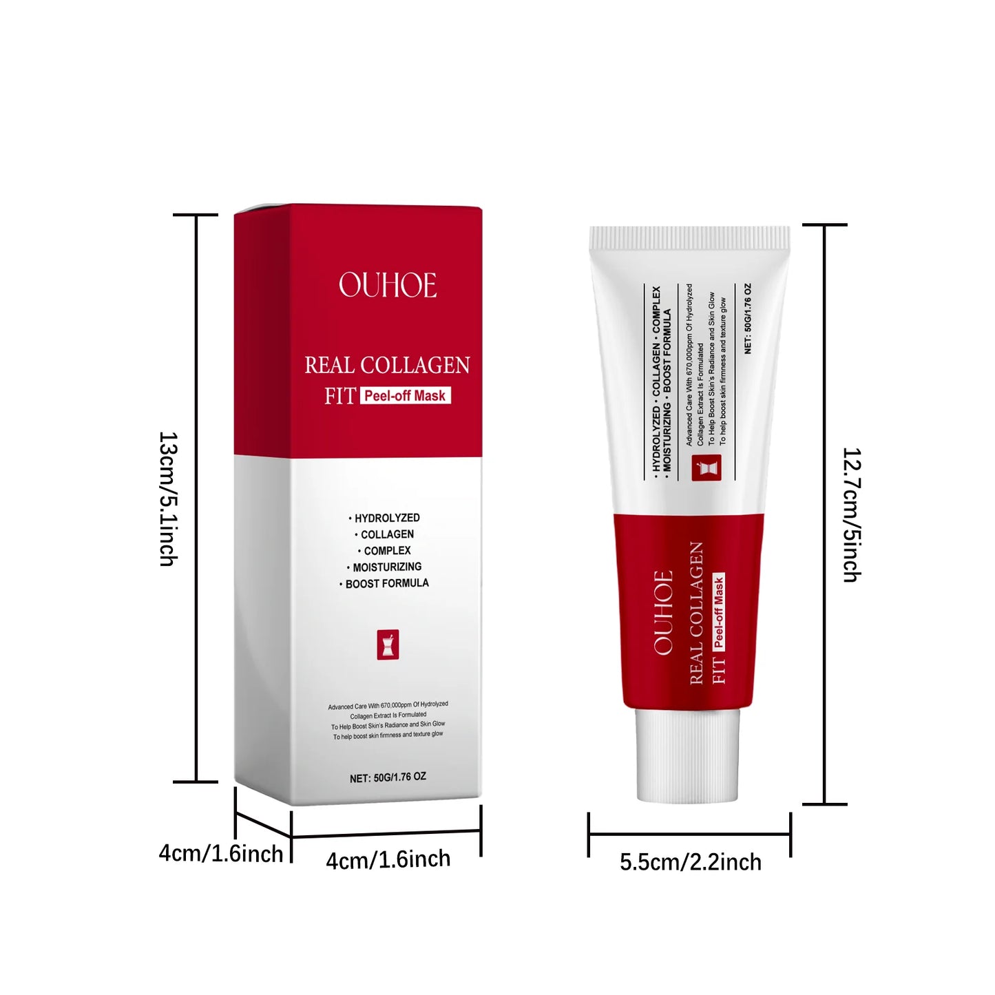 Ouhoe Collagen Peel Off Mask – Lift, Hydrate & Brighten Skin