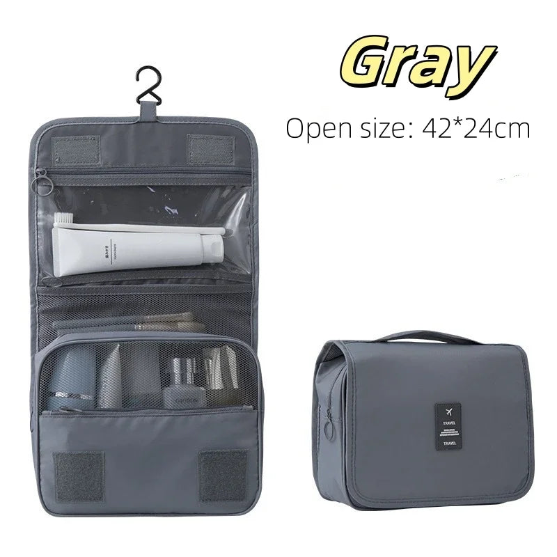 Travel Makeup Bag with Hooks – Waterproof, Lightweight & Stylish