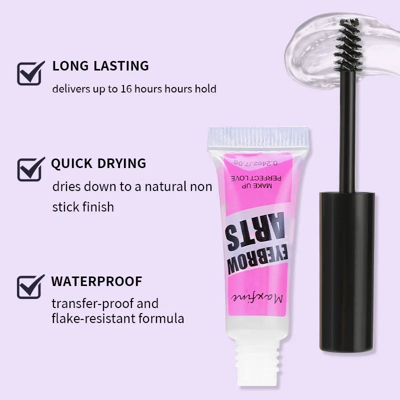 MAXFINE Clear Eyebrow Mascara – Long-Lasting, Waterproof Brows