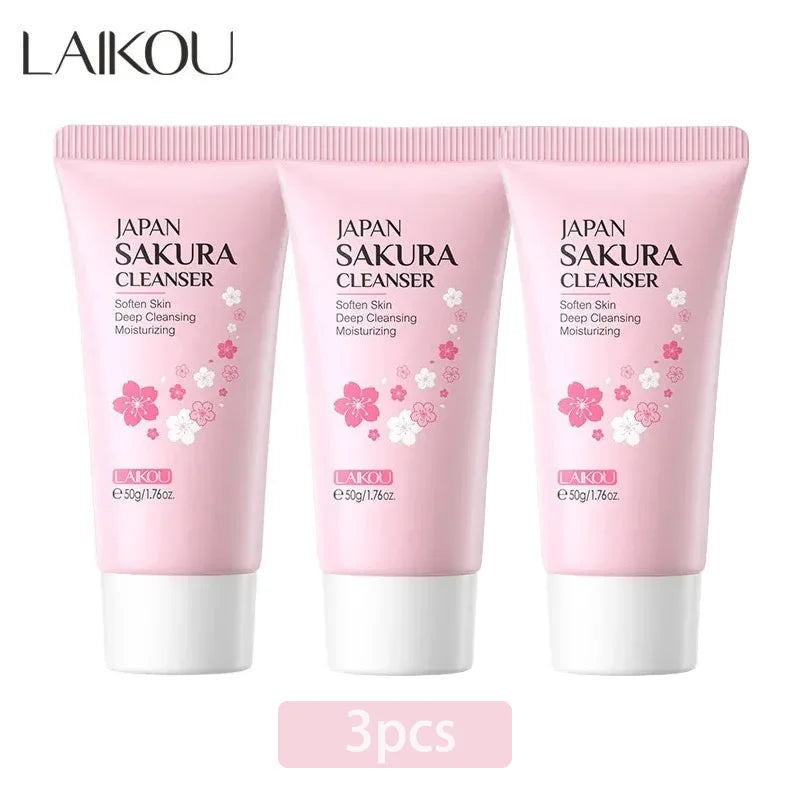 LAIKOU Sakura Face Wash – Gentle Cleanser for Clear Skin