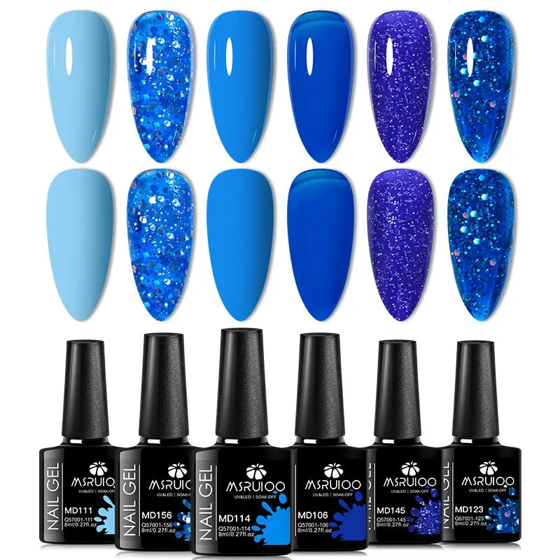 MSRUIOO Gel Nail Polish Set – Vibrant, Eco-Friendly, Easy to Apply