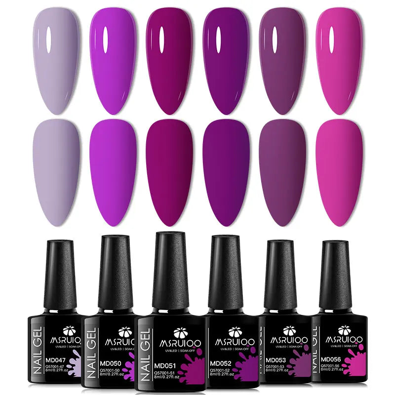MSRUIOO Gel Nail Polish Set – Vibrant, Eco-Friendly, Easy to Apply