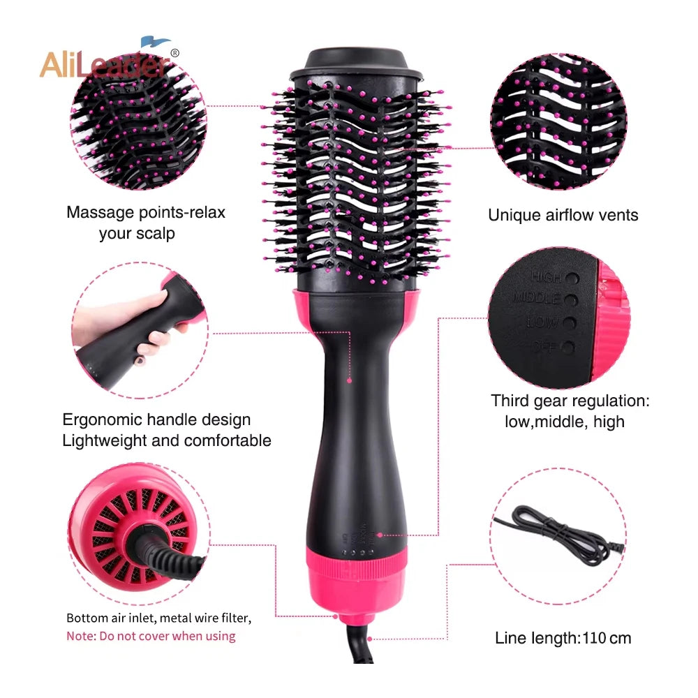Noocuxuekon Hair Styler – Dryer, Curler & Straightener Combo