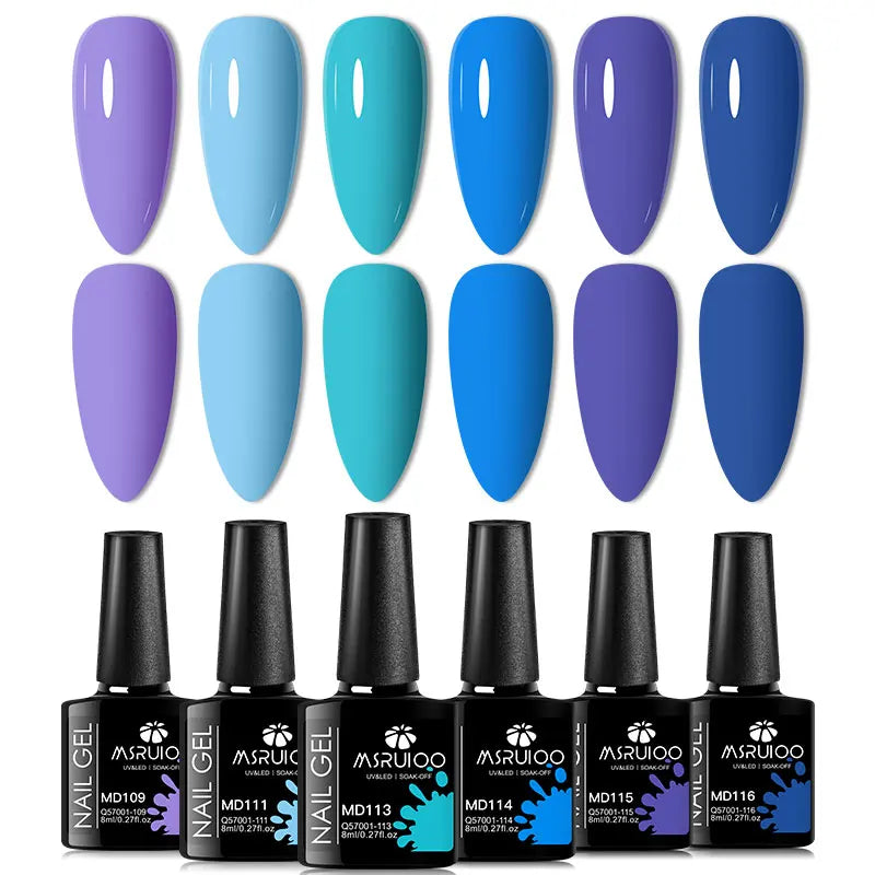MSRUIOO Gel Nail Polish Set – Vibrant, Eco-Friendly, Easy to Apply