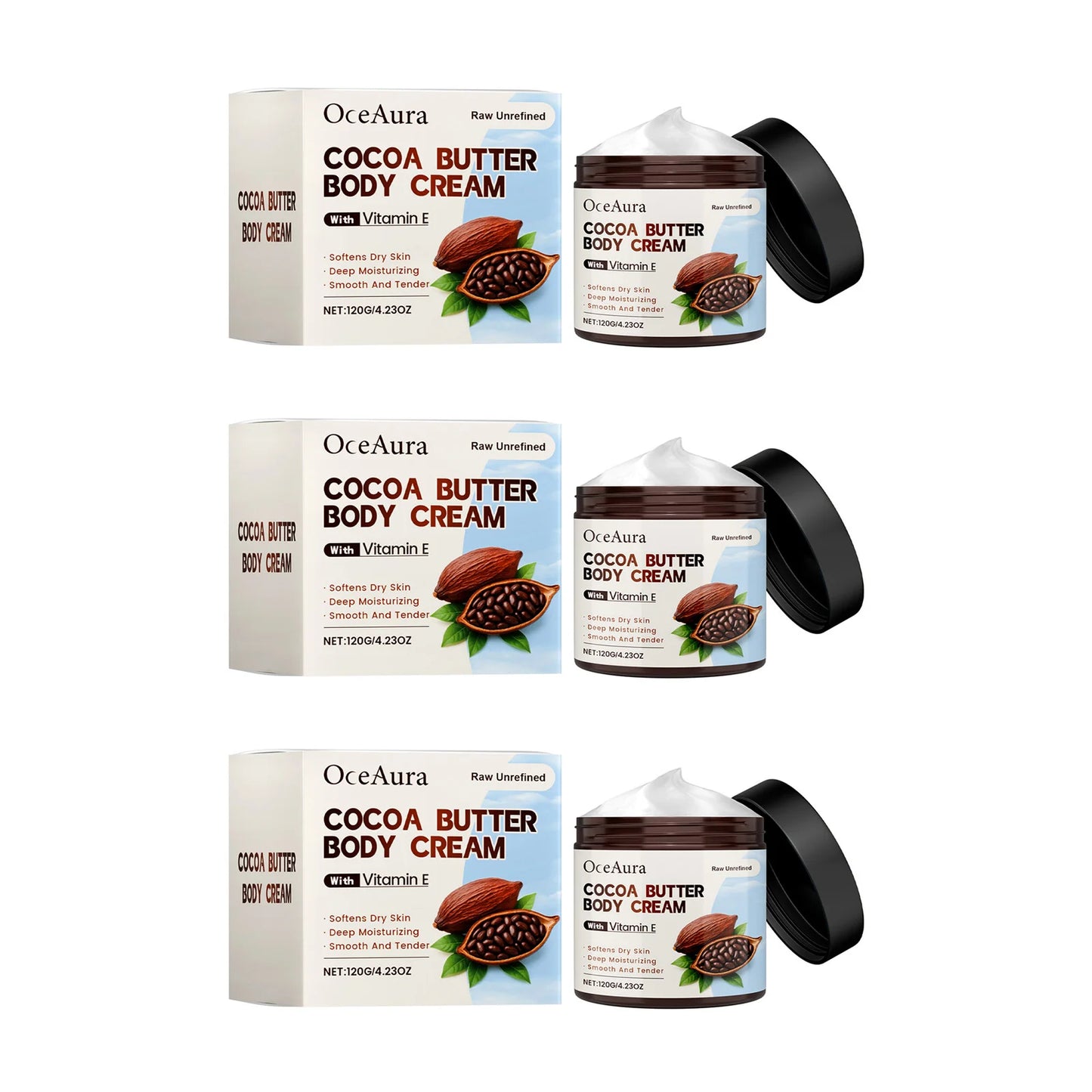 OceAura Moisturizing Cocoa Butter Lotion – Gentle Care for Dry Skin