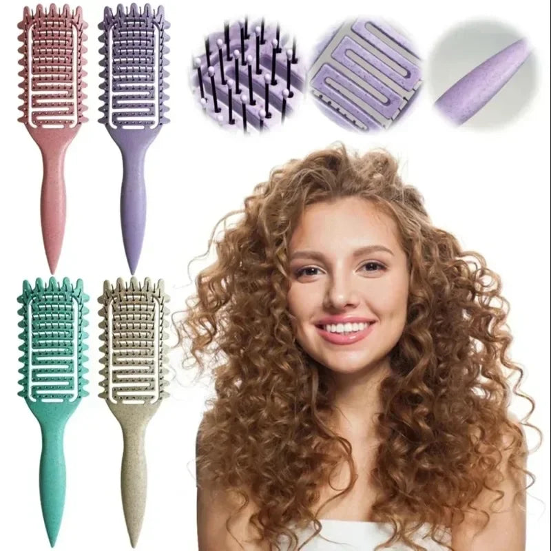 3-in-1 Curl Define Styling Brush Fast, Frizz-Free Hair Tool