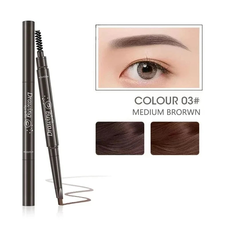 Waterproof Double Head Eyebrow Pencil – Natural, Long-Lasting