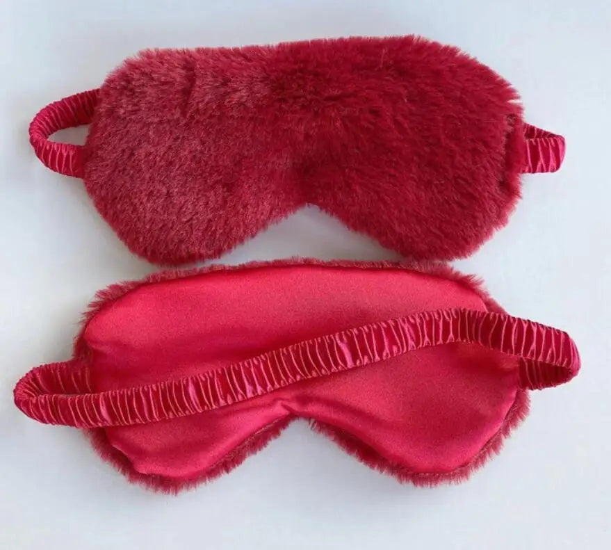 Dawndesslo Plush Sleeping Eye Mask – Cozy, Light-Blocking Sleep Aid