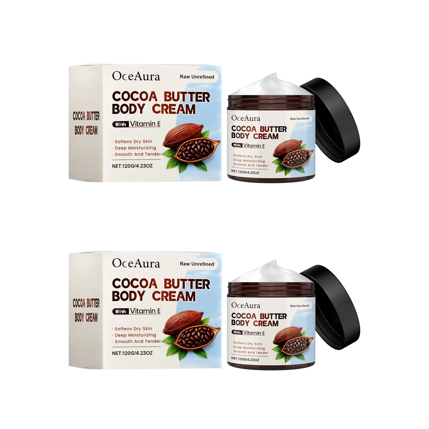 OceAura Moisturizing Cocoa Butter Lotion – Gentle Care for Dry Skin