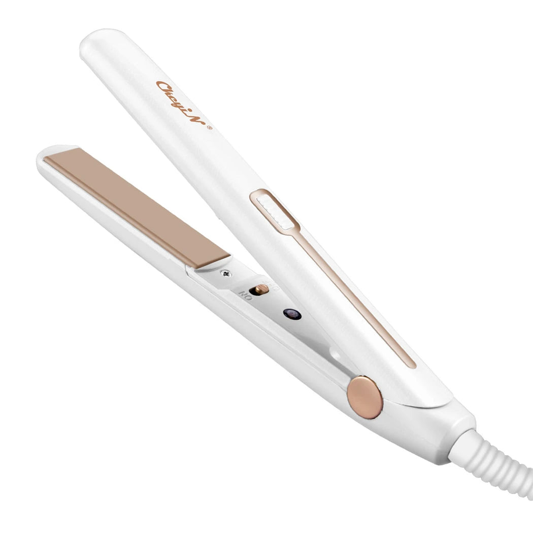 CkeyiN Mini Hair Straightener & Curler – Compact, Fast & Safe