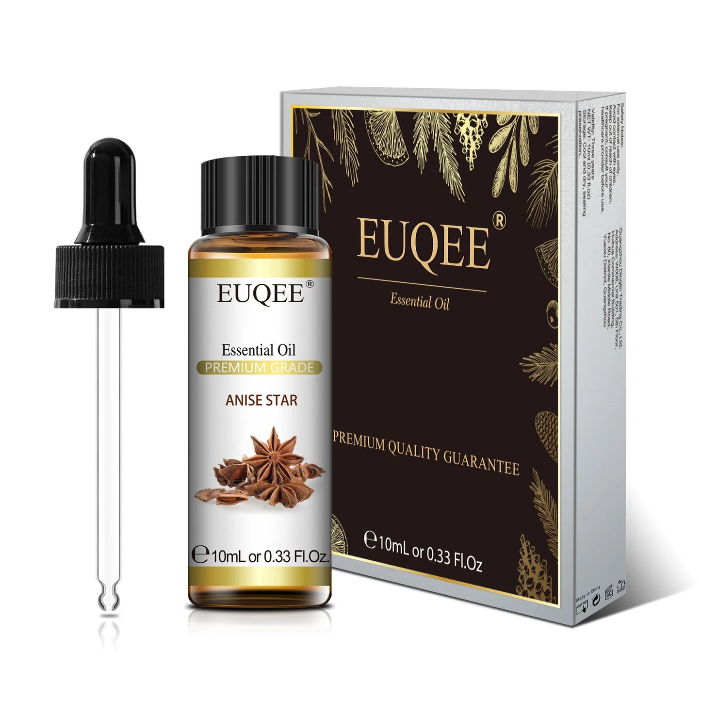Relax & Refresh with EUQEE 100% Pure Plant Essential Oils 10ml