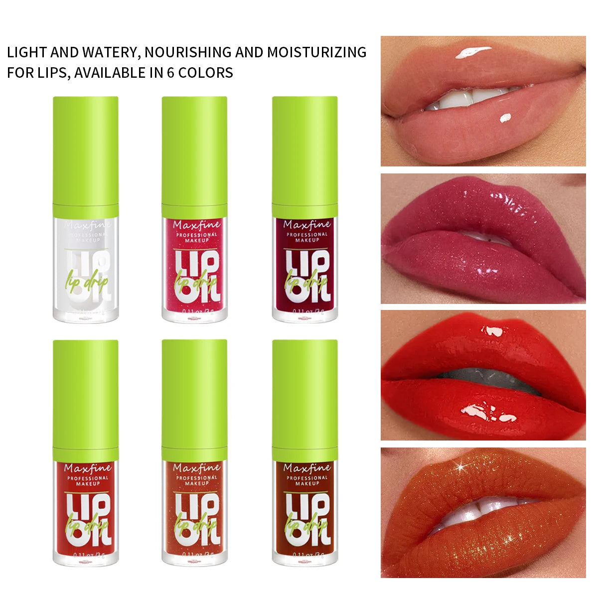 MAXFINE Lip Gloss – Moisturizing, Glossy Lips All Day