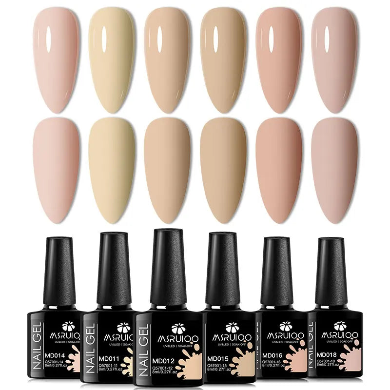 MSRUIOO Gel Nail Polish Set – Vibrant, Eco-Friendly, Easy to Apply